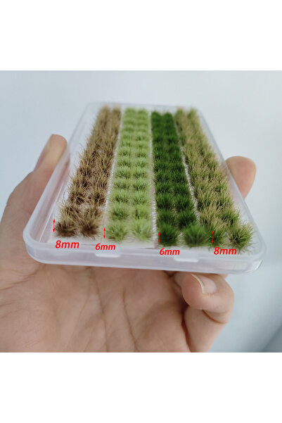 Choice 1box 4colors/104tufts Model Grass Tufts for Miniature Scenery,Model Gr...