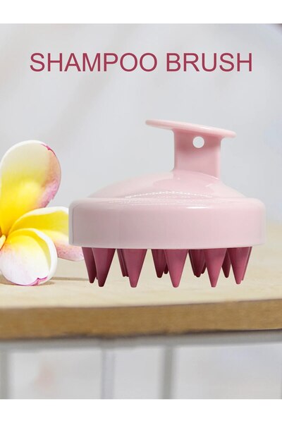 Choice4 266-Pink Silicone Shampoo Scalp Hair Massager Head Body Scalp Massage...