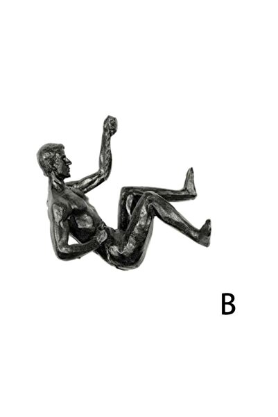 Choice4 B Athlete Rock Climbing Man Resin Background Wall Hanging Decoration ...
