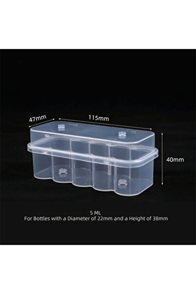 Choice3 5ML-10 Slots New 3/5/7/10mL 2/10/24-Slot Vial Storage Case Stackable ...