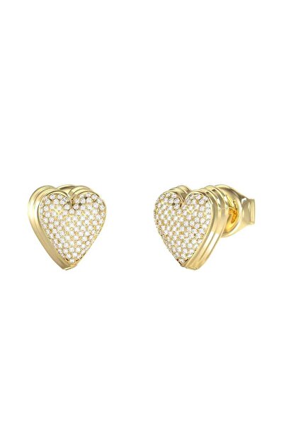 Guess JGUJUBE06080JWYGTU أقراط نسائية على شكل قلب