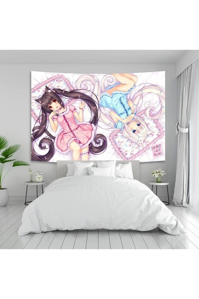 Choice 40x60cm ANW3 Anime Nekoparas Wall Tapestry Kawaii Background Cloth Wal...
