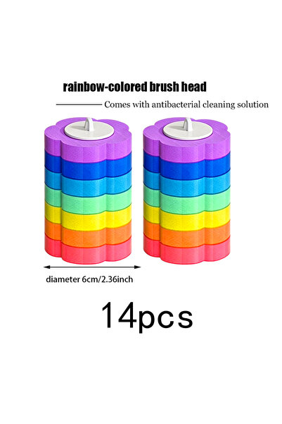 Choice7 Rainbow Color14Pcs 1 Set of New-Style Wall-Mounted and Standing Dual-...