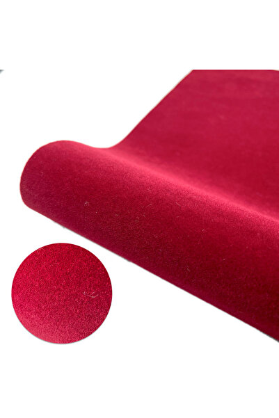 Choice 15in x57in(40x145cm) Dark Red 20/40 X 145cm Self-adhesive Velvet Flock...
