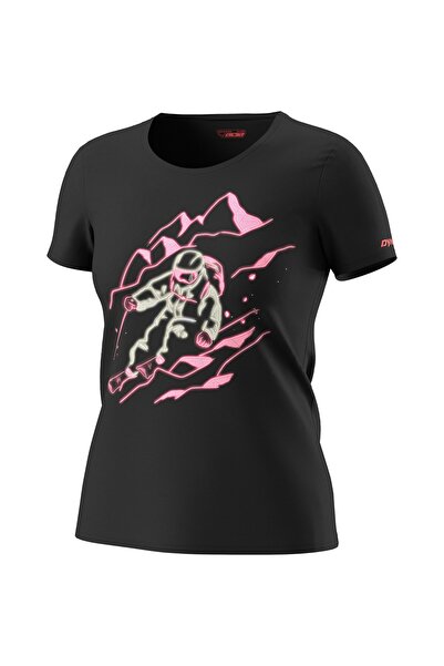 DYNAFIT Tricou de bumbac pentru femei Blacklight-Negru-M