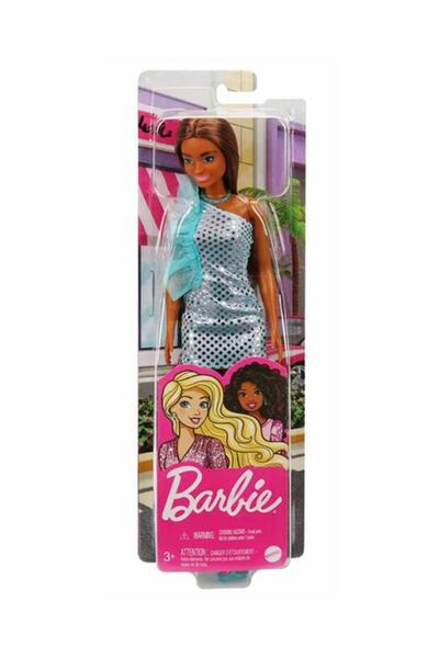Barbie Pırıltılı Bebekler Mavi Elbiseli HJR95