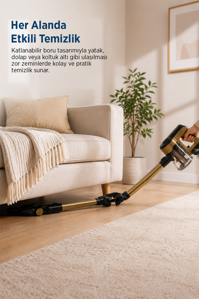 Blaupunkt Vacumaster A40 25.9 V Hepa Filtreli Yüksek Emiş Güçlü Şarjlı Dikey Süpürge