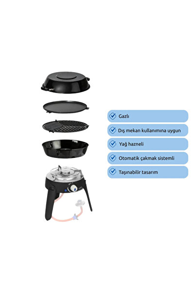 Aygaz Cadac Safari Chef 30 LP Tüplü, Taşınabilir Kamp Barbeküsü
