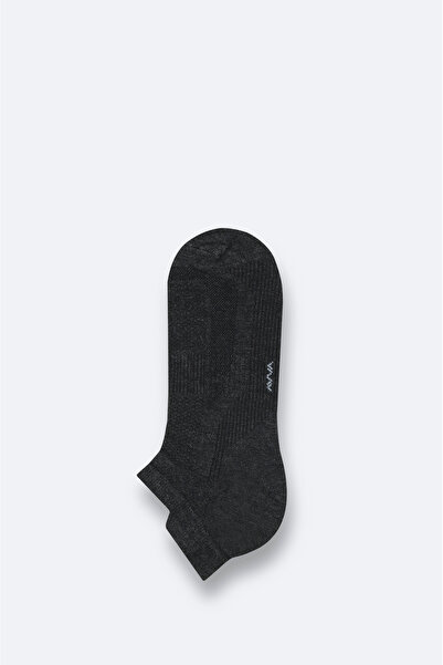 Avva Men's Anthracite Bamboo Booties Socks B008530