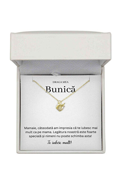The Jewel Heart Colier Lebăda cu pandantiv lebădă pentru bunică de Ziua Ei, c...