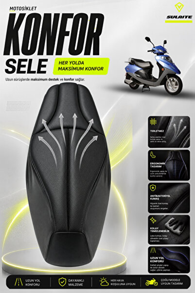 SULAITE Motosiklet Konfor Sele Kılıfı Ceo 110 CC Uyumlı Uyumlu Sele Pedi .