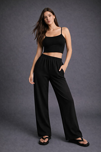 HAKKE Gloss buy elastic trousers