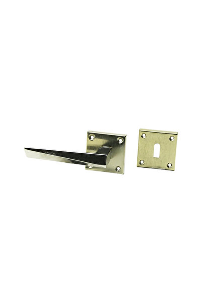 Go İthalat Door Handle Room Gray Nickel Prism Model Interior Set with Badge C...
