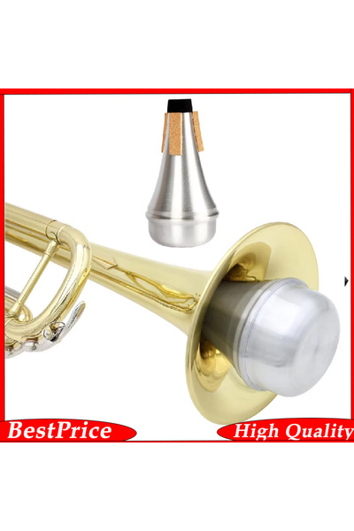 Choice Trumpet Mute Silence Aluminium Trumpet Weaker Silver for Trumpet Pract...