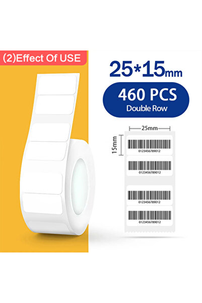 Choice26 1Roll 25x15mm Niimbot B1 White Sticker 3/5/10 Rolls Waterproof Paper...