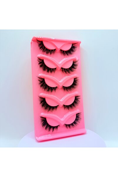 choice2 0.10mm Lash 1 Hot Selling Makeup 5 Pairs Cat Eye Lashes Faux False Ey...