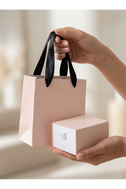 ATALYA ACCESSORY Pudra Renk Çanta ve Kutu Hediye Paketleri İçin - Sevgililer ...