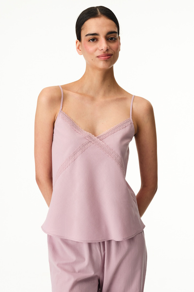 Penti Pembe Petal Dantelli Pantolon Pijama Takımı