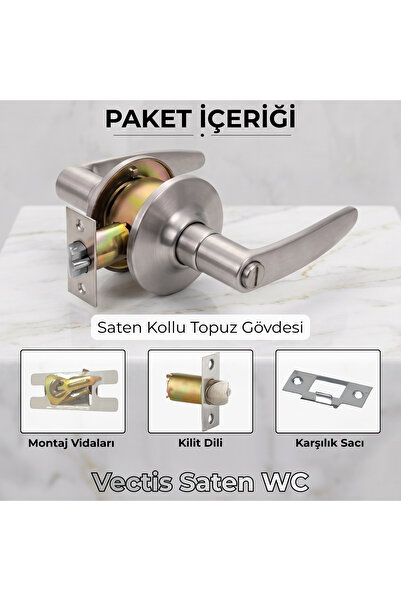 almital mobilya aksesuarları furniture accessories Vectis Lever Knob Lock-Key...