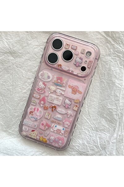Choice13 iPhone17 Pro Only Case Cute Cartoon Glitter Full Screen Sanrio Hello...