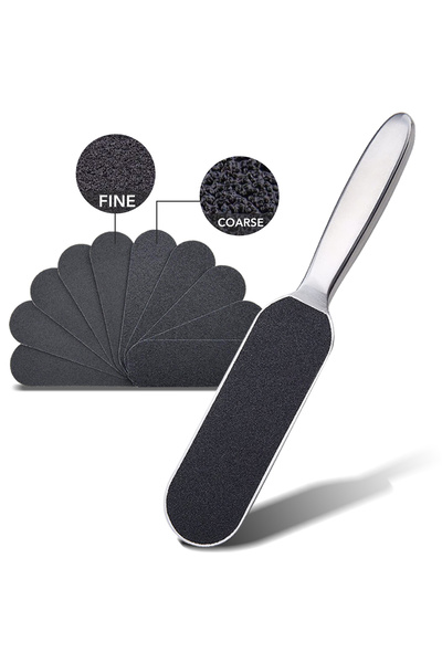 Choice 1set 1 SET Professional Pedicure Foot File Double Side with 10 Replace...