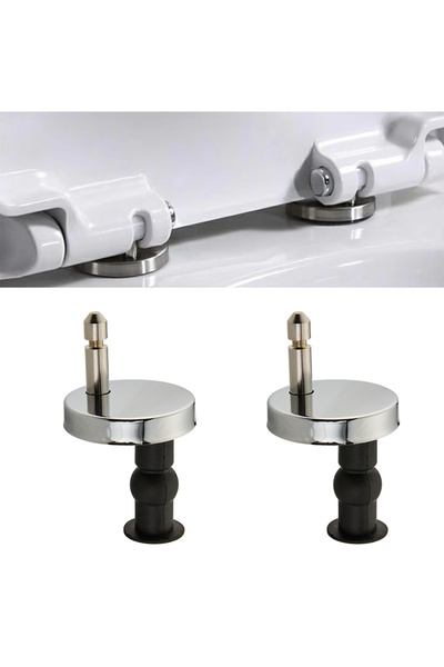 Choice 2pcs DM-8 2pcs Toilet Lid Top Fixing Hinge Stainless Steel Universal T...