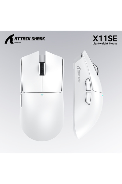 Choice3 X11se White Attack Shark X11 X11SE Wireless Gaming Mouse 3-Mode , PAW...
