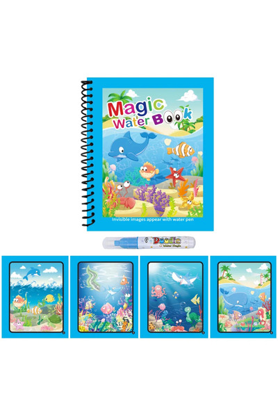 Choice4 5 Cartoon Watercolor Painting Magic Book Kids Educational Magic Water...