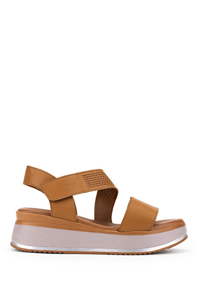 Tamer Tanca Women's Genuine Leather Heeled Sandals 824 10-1300 Bn Sndlt Y23