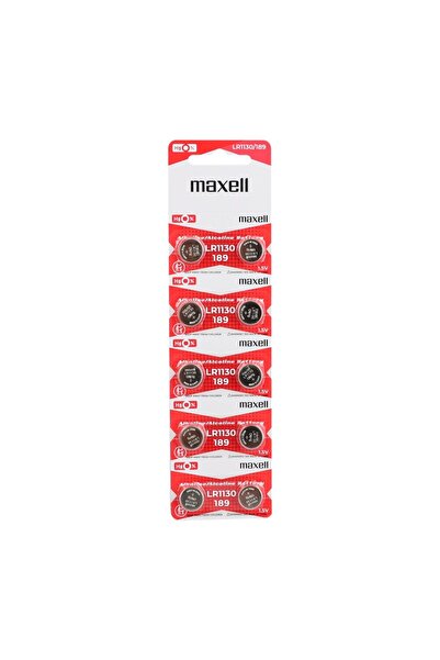 Maxell Lr1130, 189 Alkalin 1.5v Pil 10'lu