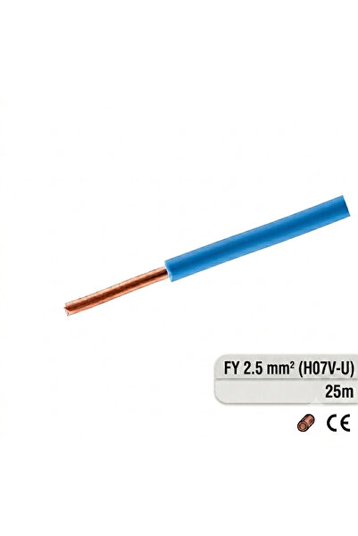RCB Electro Cablu electric rigid FY 2.5 mm² (H07V-U), Rola 25 m, Culoare Alba...