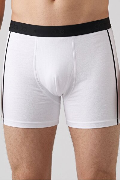 OBJE Men's White Lycra Cotton Boxer