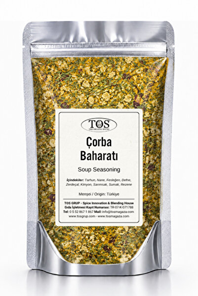 TOS The Organic Spices Çorba Baharatı V3 100 gr Soup Spice Blend - Premium Qu...