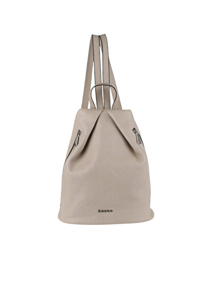 Bueno Shoes Grey flotter leather women's backpack
