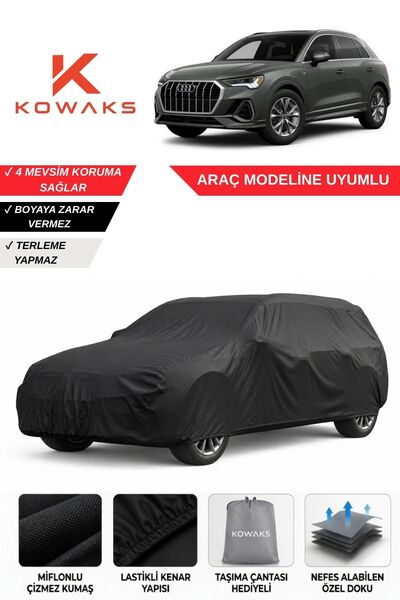 KOWAKS Audi Q3 Oto Branda, Araba Brandası, Siyah