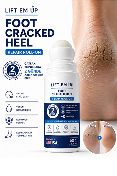 Lift Em Up Pedicare Çatlak Topuk Onarıcı Roll-On – 48 Saat Etkili Yoğun Bakım...