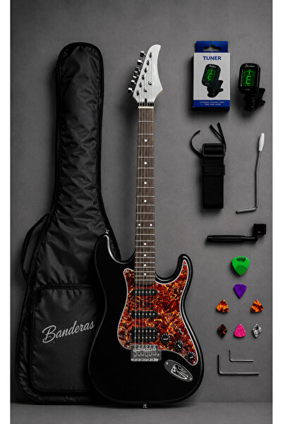 BANDERAS Elektro Gitar Kılıf Askı Kapo Pena Kablo