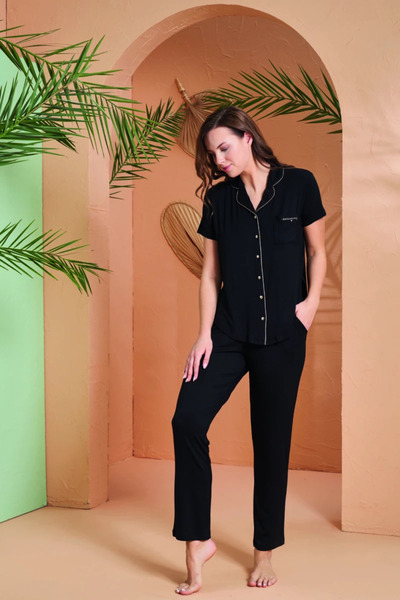 PJS 27069 Women's Front Buttoned Pajama Set