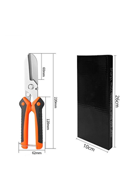 Choice Orange Stainless Steel Industrial Scissors Iron Sheets Iron Wire Sciss...