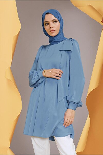 Alvina Round Neck Bow Detail Tunic 41773