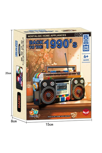Choice4 662018 With Box Building Blocks Retro TV Refrigerator Nostalgic Objec...