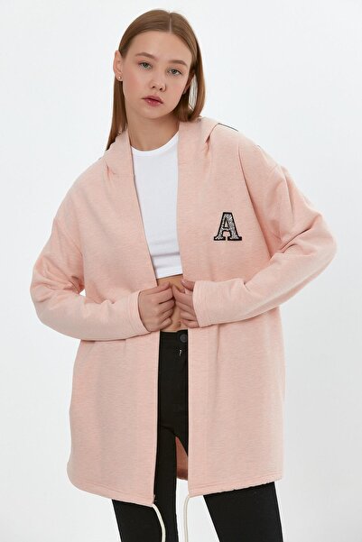 ALEXANDERGARDI Hooded Shoulder Detailed Long Cardigan (B22-30305)
