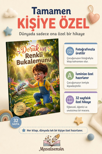 Duyguları Tanıma Kişiye Özel Çocuk Kitabı - İsme Özel Masal - Duygusal Gelişim Hediyesi