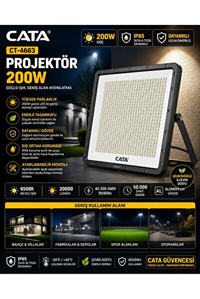 Cata CT-4663 PROJEKTÖR 200W