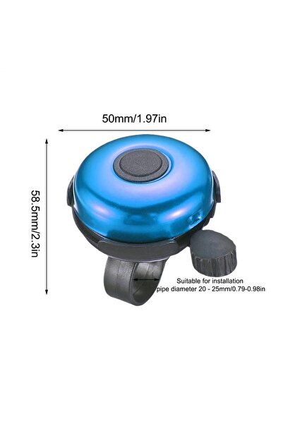 Choice3 Blue 100dB Loud Bicycle Bell, Universal Alloy Cycling Ring Horn for A...