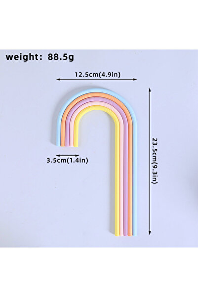 Choice13 Rainbow A 8 Rainbow Cake Toppers Colorful Rainbow Cake Decorations f...