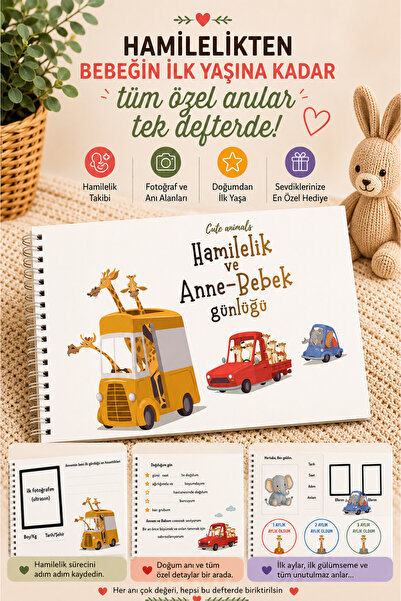 Lodos Hamilelikten Bebeğin İlk Yaşına Tüm Anılarınız Tek Defterde (Hediyelik ...