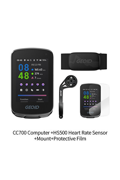 choice2 CC700 with HS500 GEOID CC700 GPS Bike Computer 2.8-inch Color Screen ...