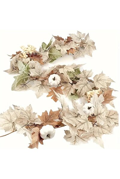 Choice as show Artificial Maple Leaves Garland Pumpkin Fake Plants Autumn Fal...