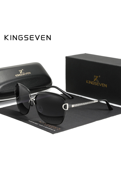 Choice Kingseven Original Black Gradient Gray KINGSEVEN Women's Glasses Luxur...